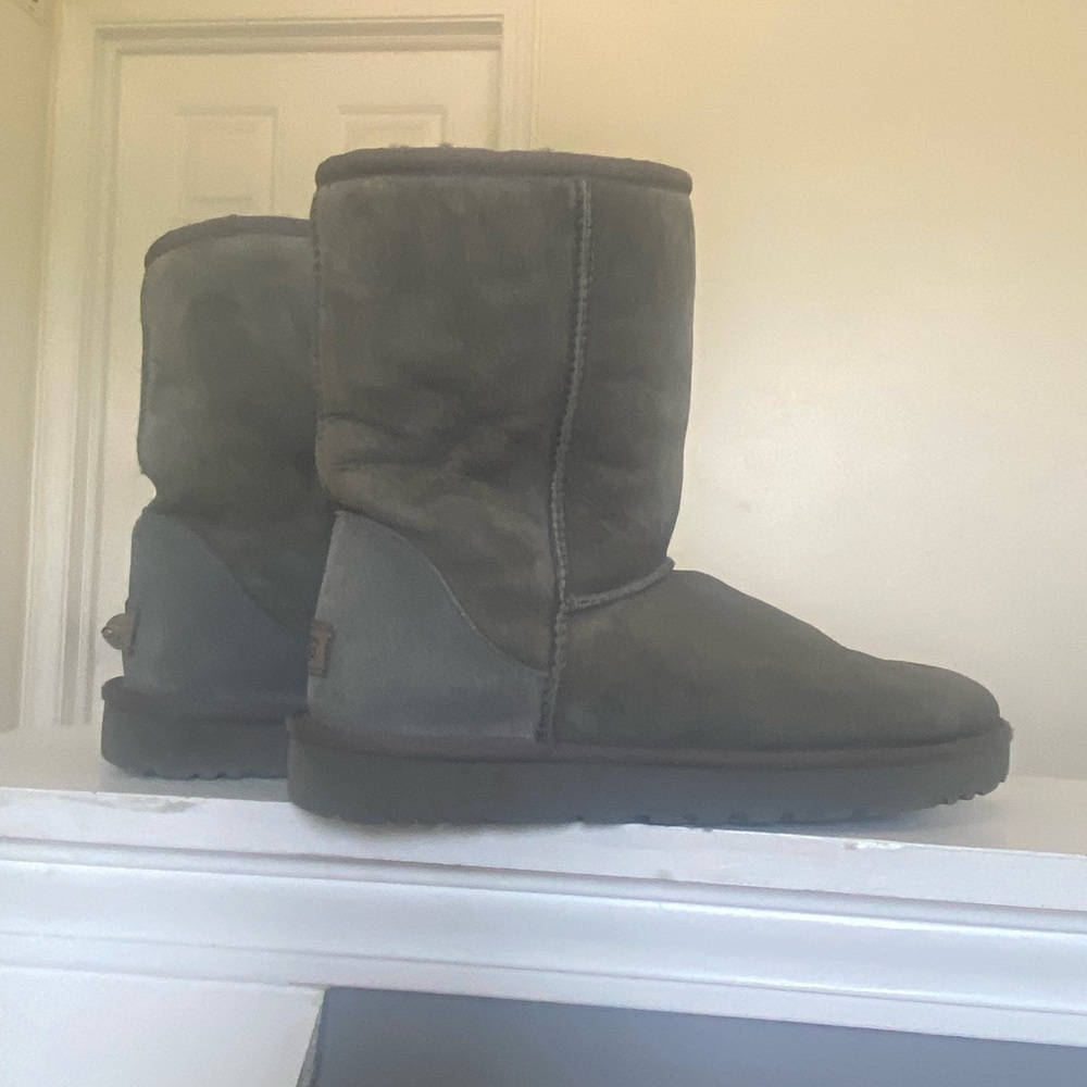UGG Charcoal Suede Boots